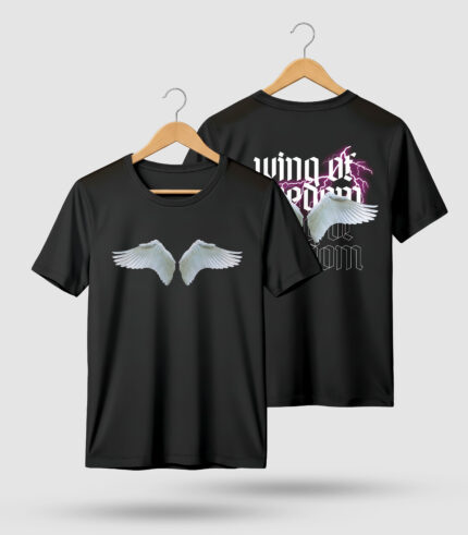 Wing of Freedom - Graphic Tee - Front Back