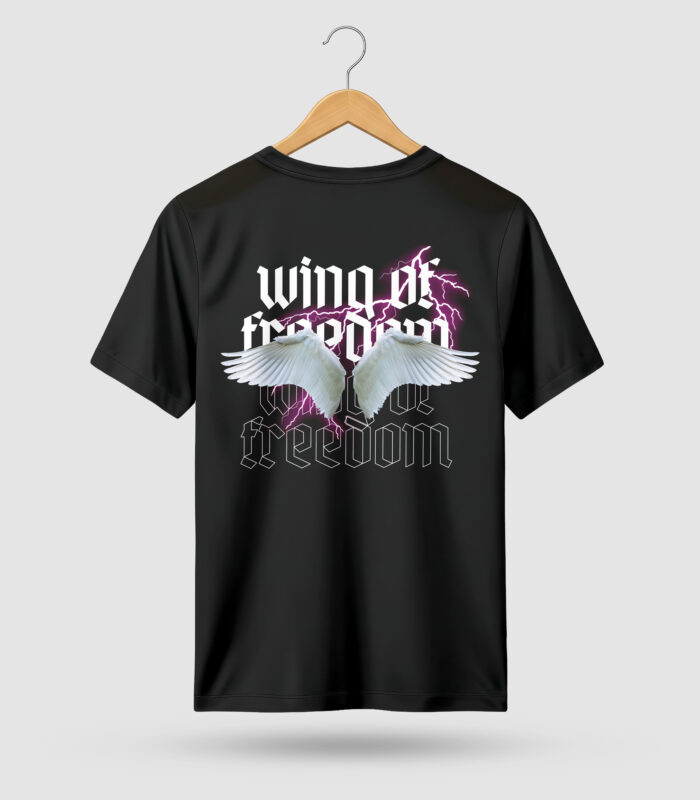 Wing of Freedom - Graphic Tee - Front Back - Image 3